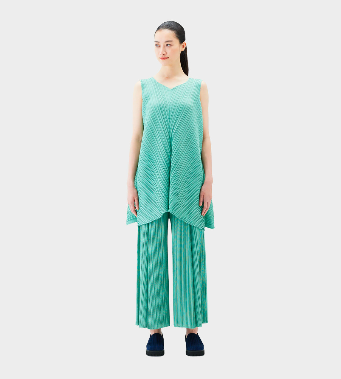 PLEATS PLEASE ISSEY MIYAKE - MC Sept Mini Dress Green