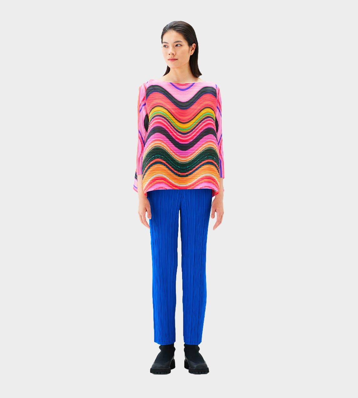 Pleats Please Issey Miyake - A-Line LS Top Pink