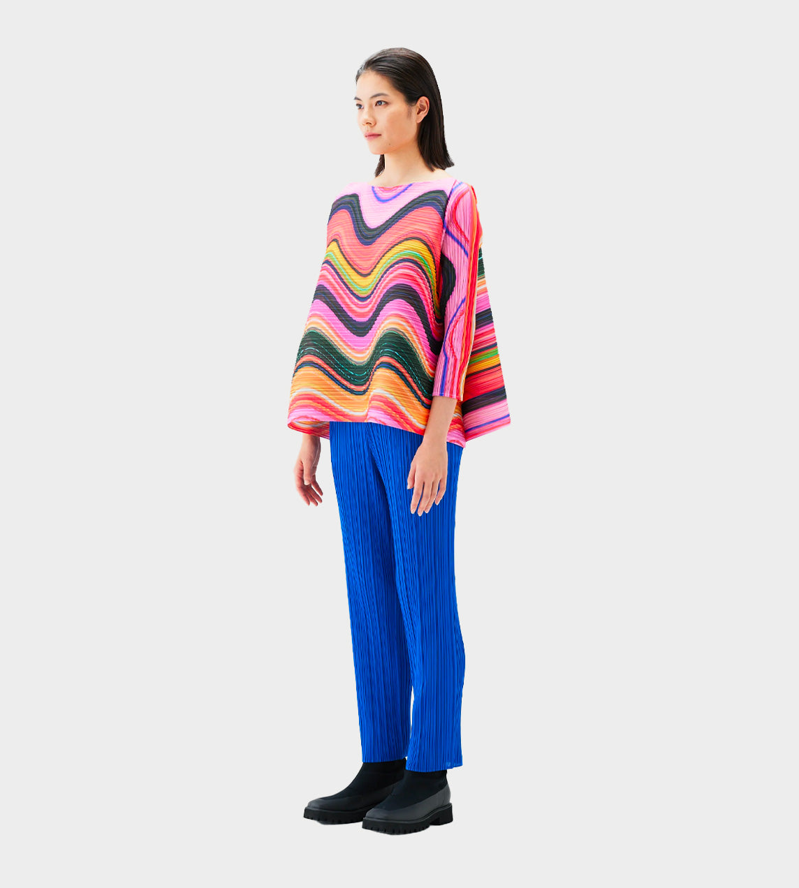 Pleats Please Issey Miyake - A-Line LS Top Pink