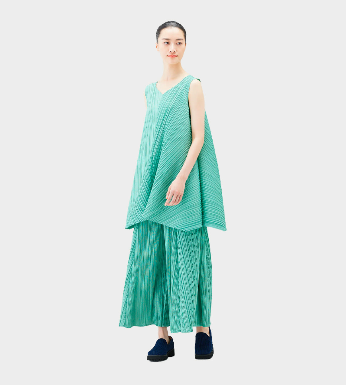 PLEATS PLEASE ISSEY MIYAKE - MC Sept Mini Dress Green