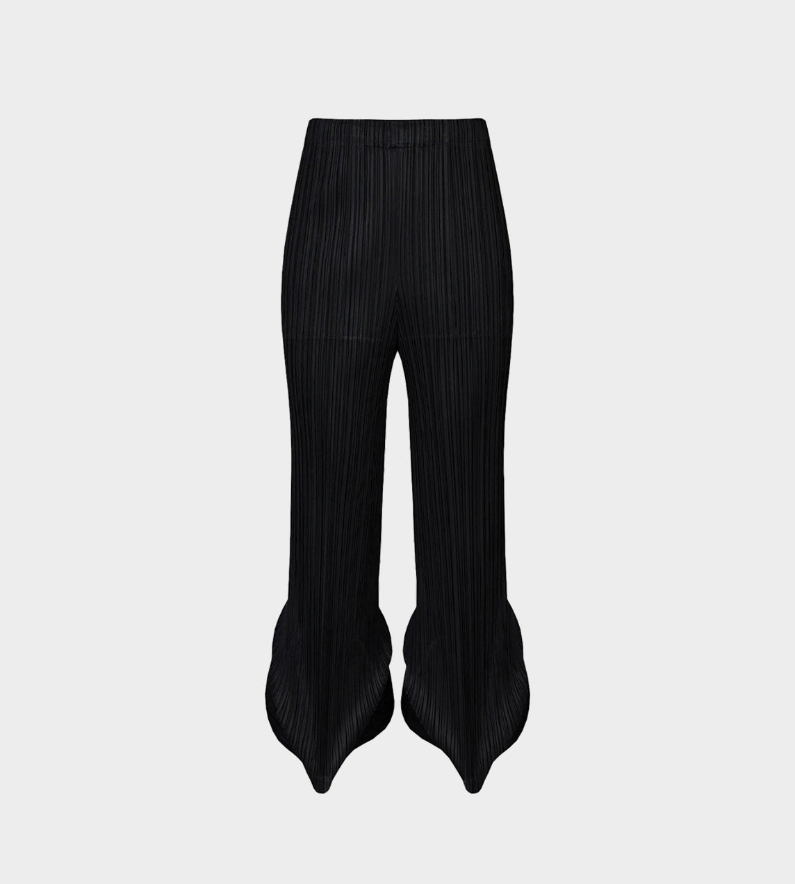 PLEATS PLEASE ISSEY MIYAKE - Thicker Pleated Flared Hem Pants Black