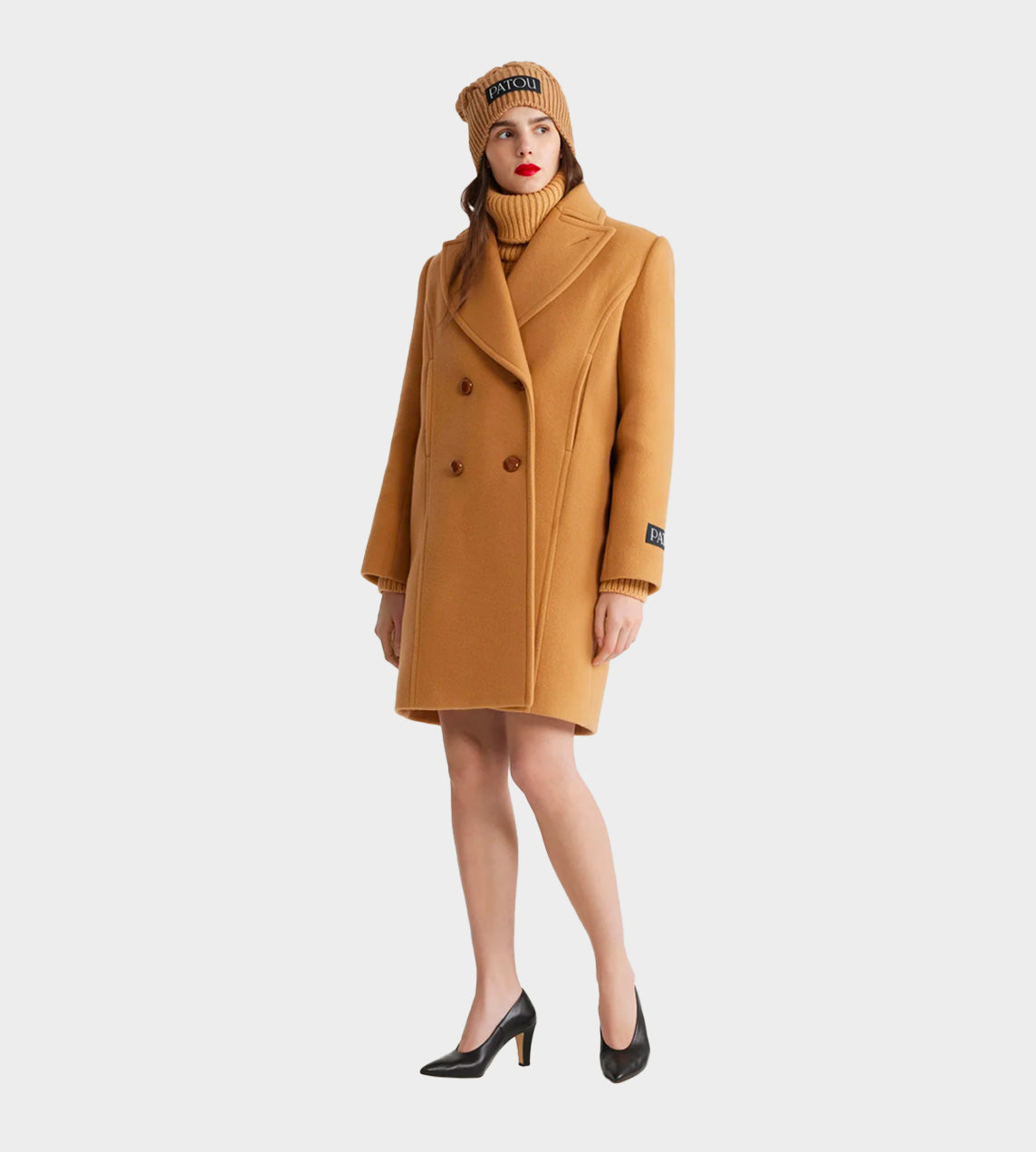 Patou - Soft Tailored Coat Biscuit