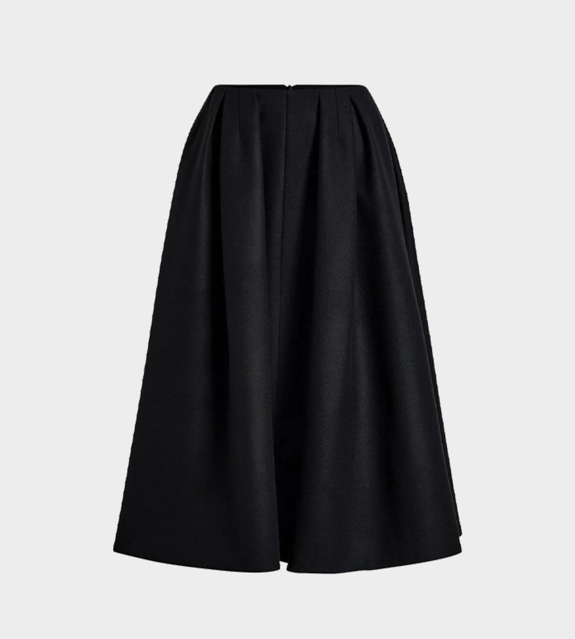 Patou - Mid-length Volume Pleated Skirt Black