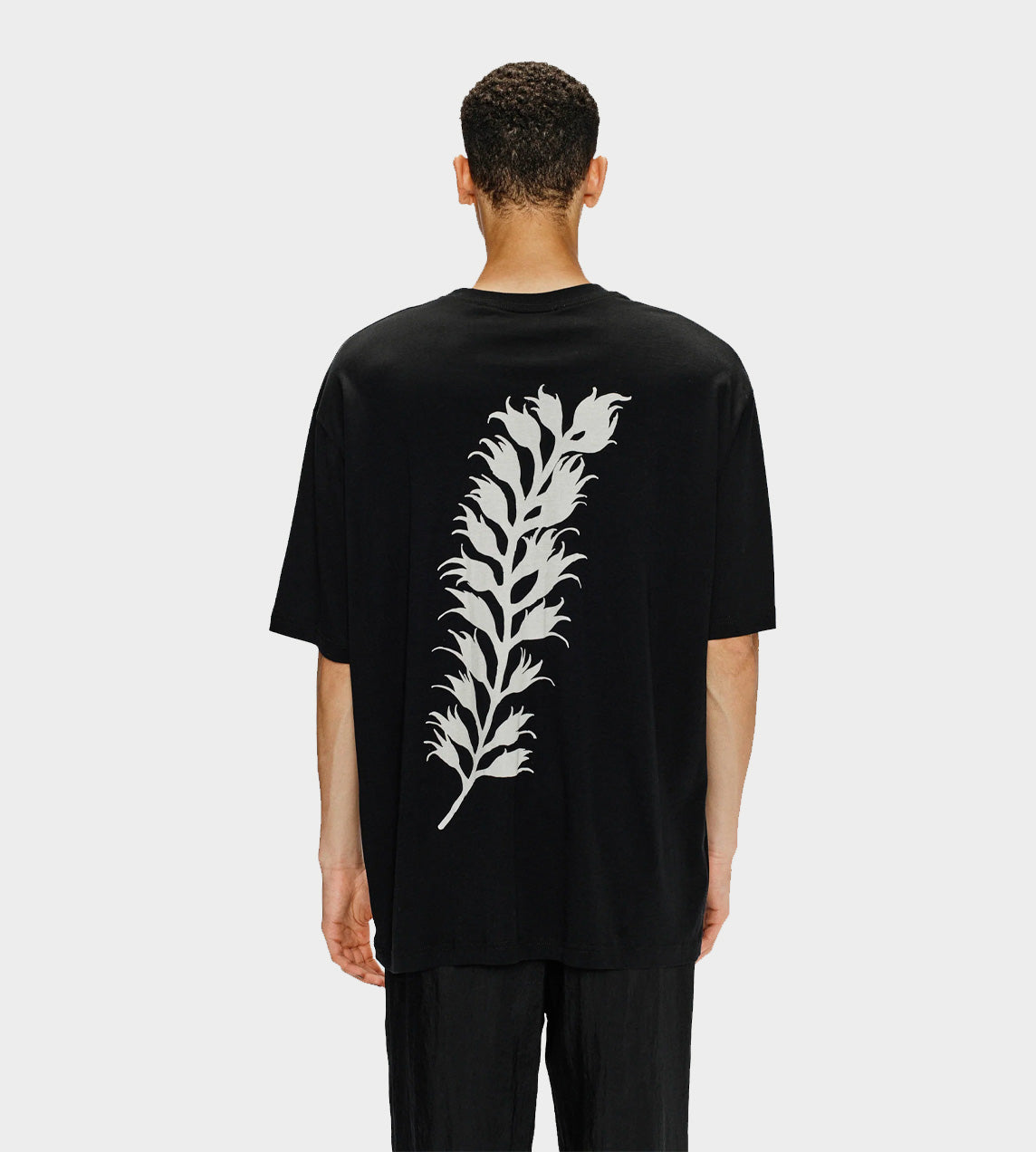 "Logo" Oversized Tee Black