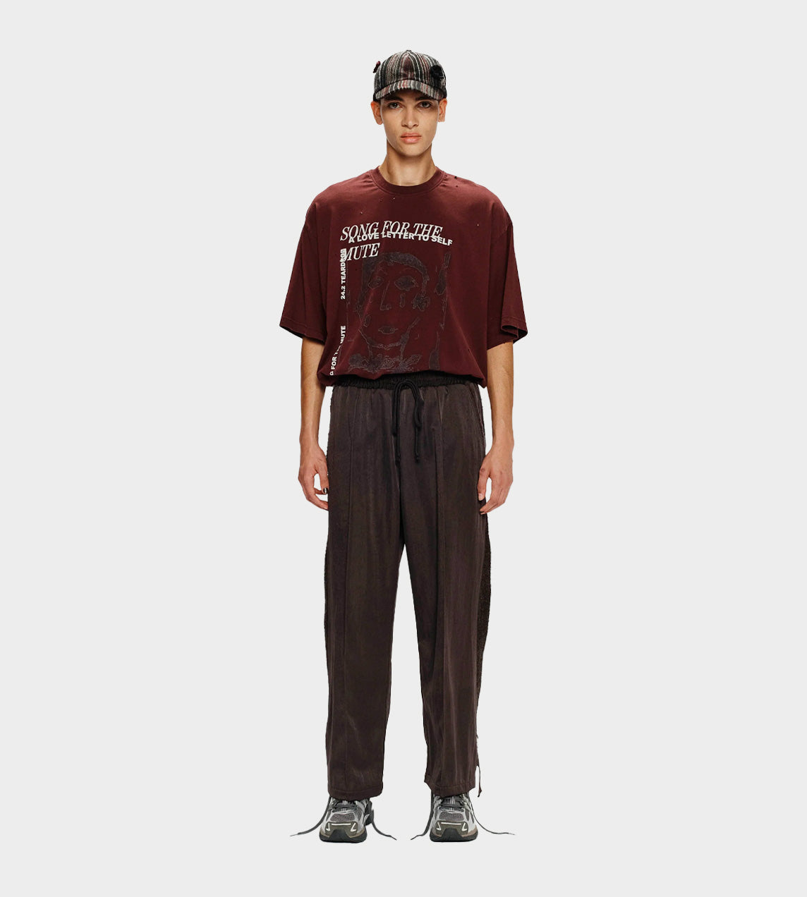 Teardrop Track Pant Brown