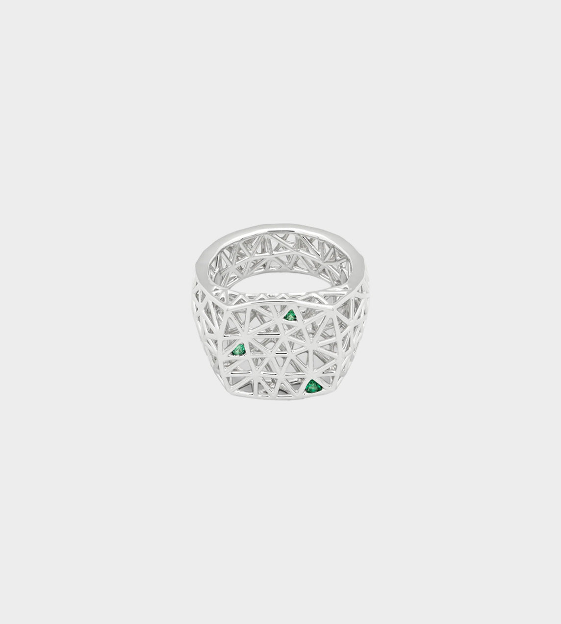 Tom Wood - Mesh Ring Fern Green – WDLT117