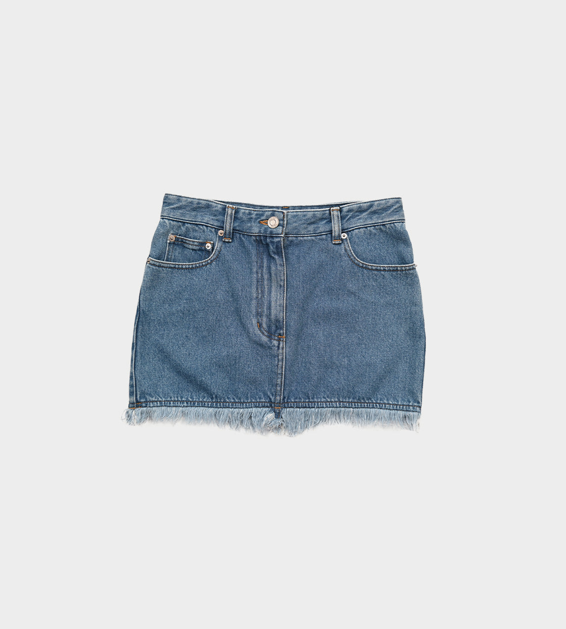 System - Raw Cut Denim Skirt