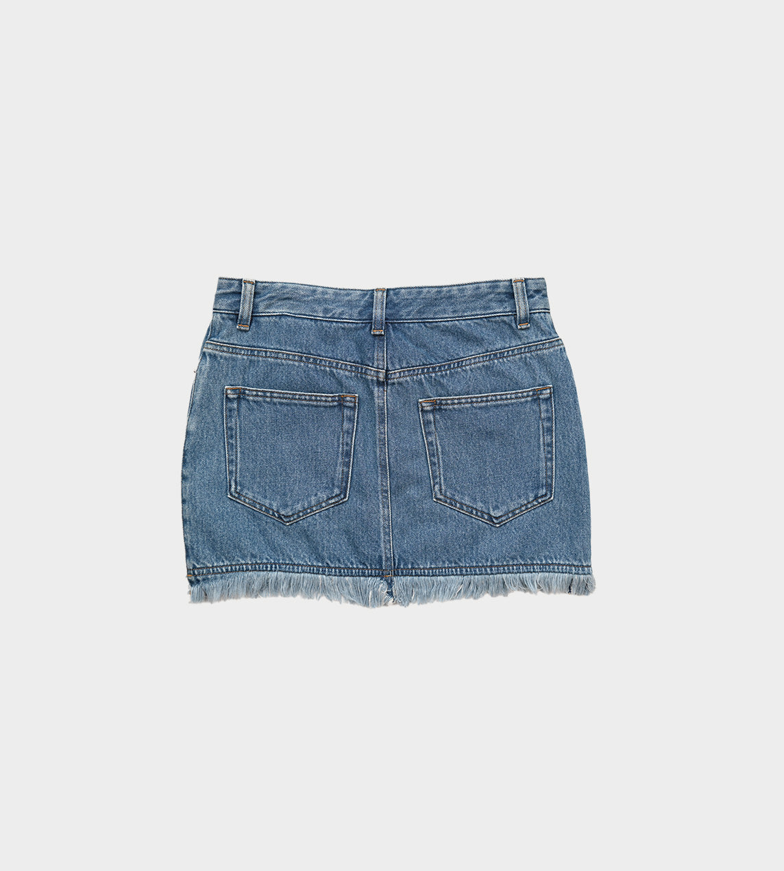 System - Raw Cut Denim Skirt