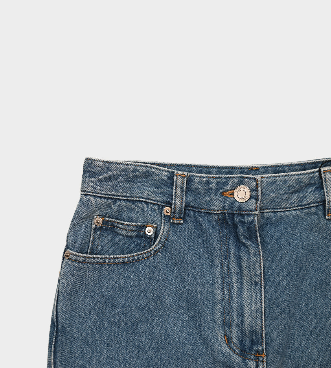 System - Raw Cut Denim Skirt