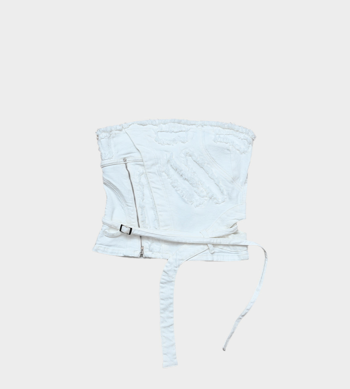 OTTOLINGER - Strappy Denim Tube Top White