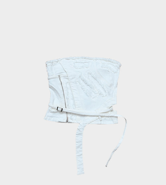 OTTOLINGER - Strappy Denim Tube Top White