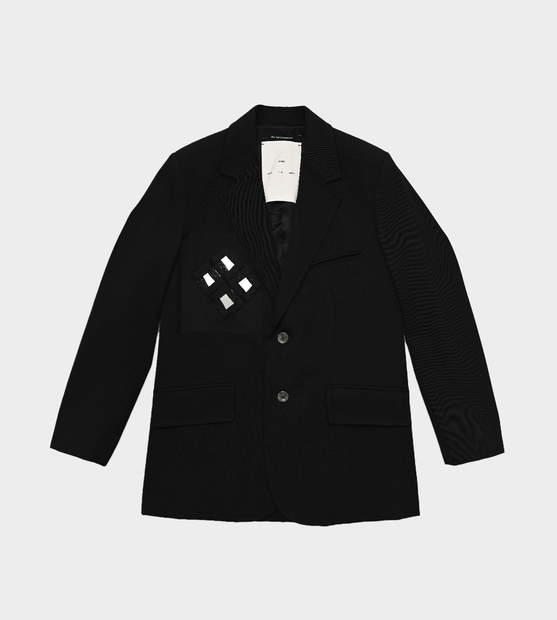 Song For The Mute - Mirror Oversized Blazer Black