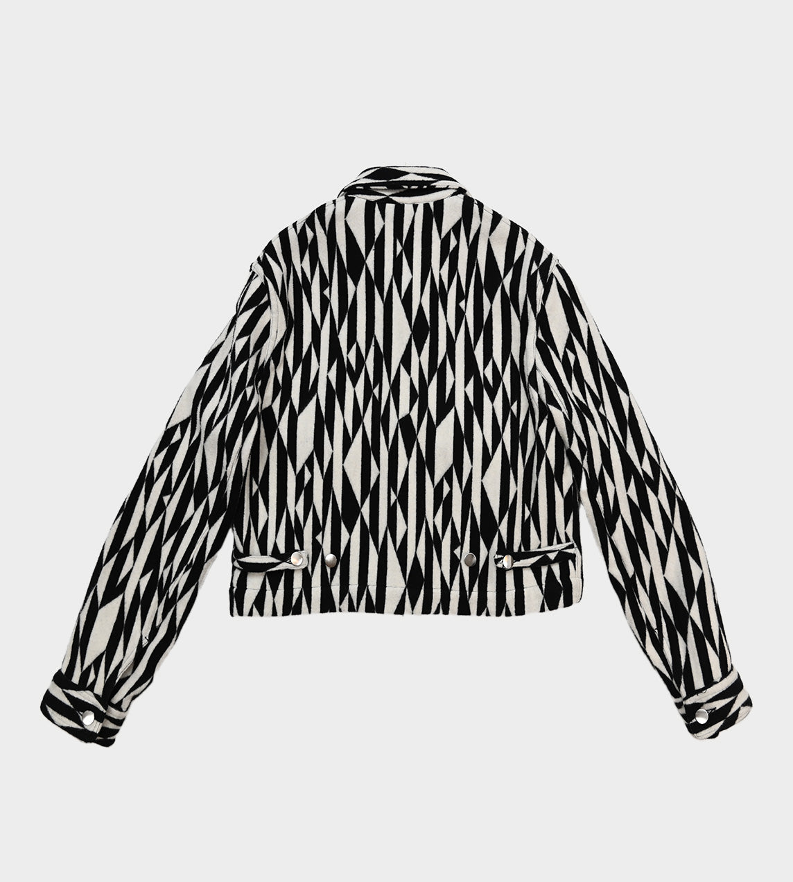 Song For The Mute - Military Optical Print Jacket Black/White