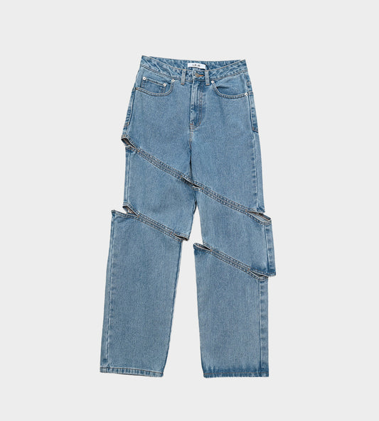 LEJE - Double Slash Jeans Blue