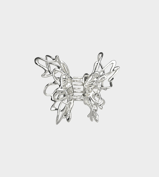 YVMIN - Liquefied Butterfly Hair Claw Clip SIL