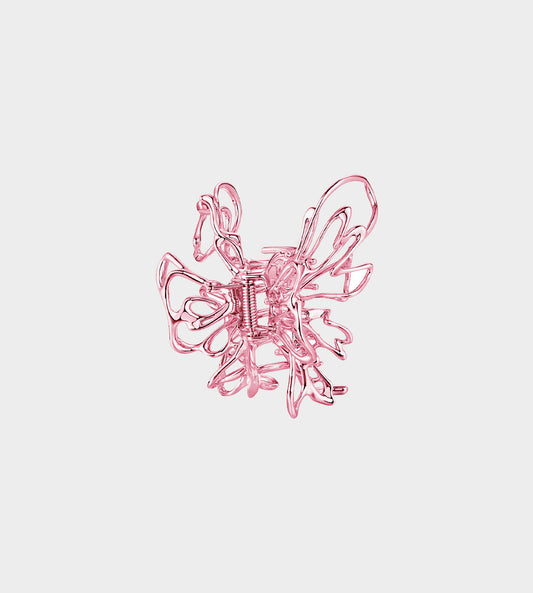 YVMIN - Liquefied Butterfly Hair Claw Clip PINK