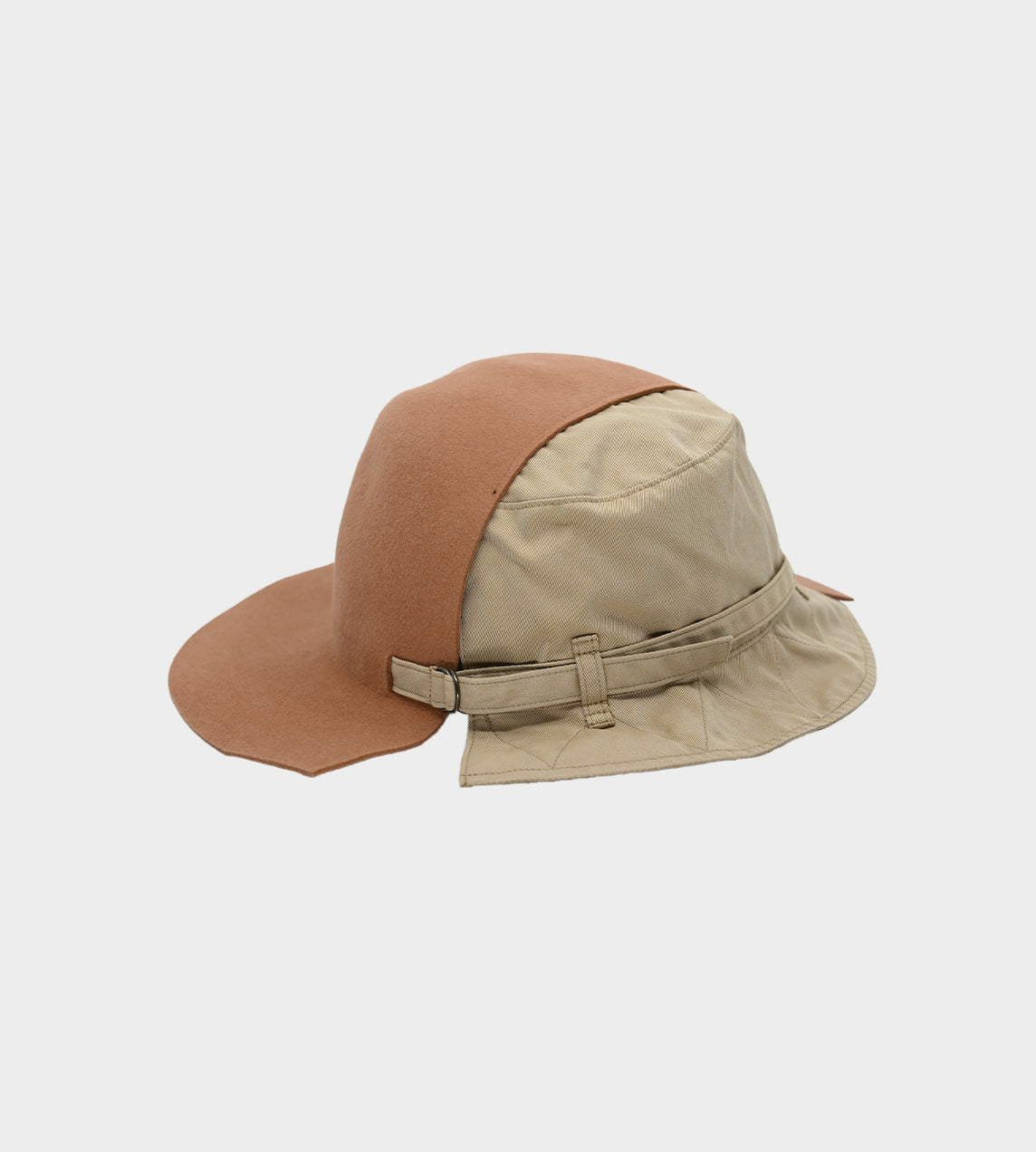 Kijima Takayuki - Light Brown Half Bucket Half Fedora Hat