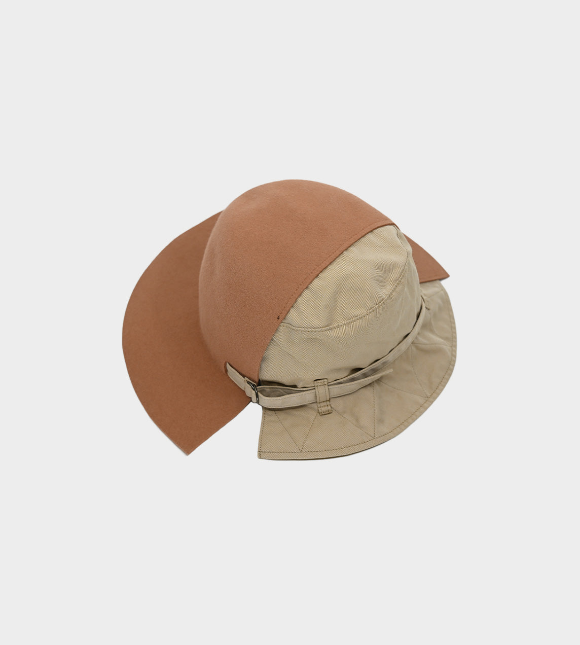 Kijima Takayuki - Light Brown Half Bucket Half Fedora Hat