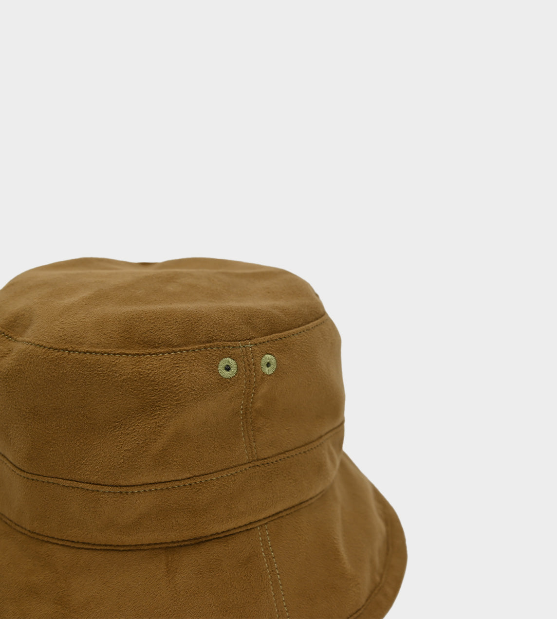 Kijima Takayuki - Faux Leather Brim Bucket Camel