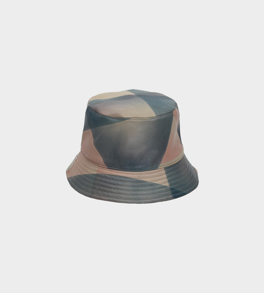 Kijima Takayuki - Printed Faux Leather Bucket Hat