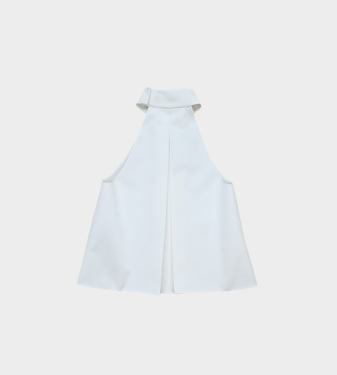 WE11DONE - Satin Halter Neck Blouse White