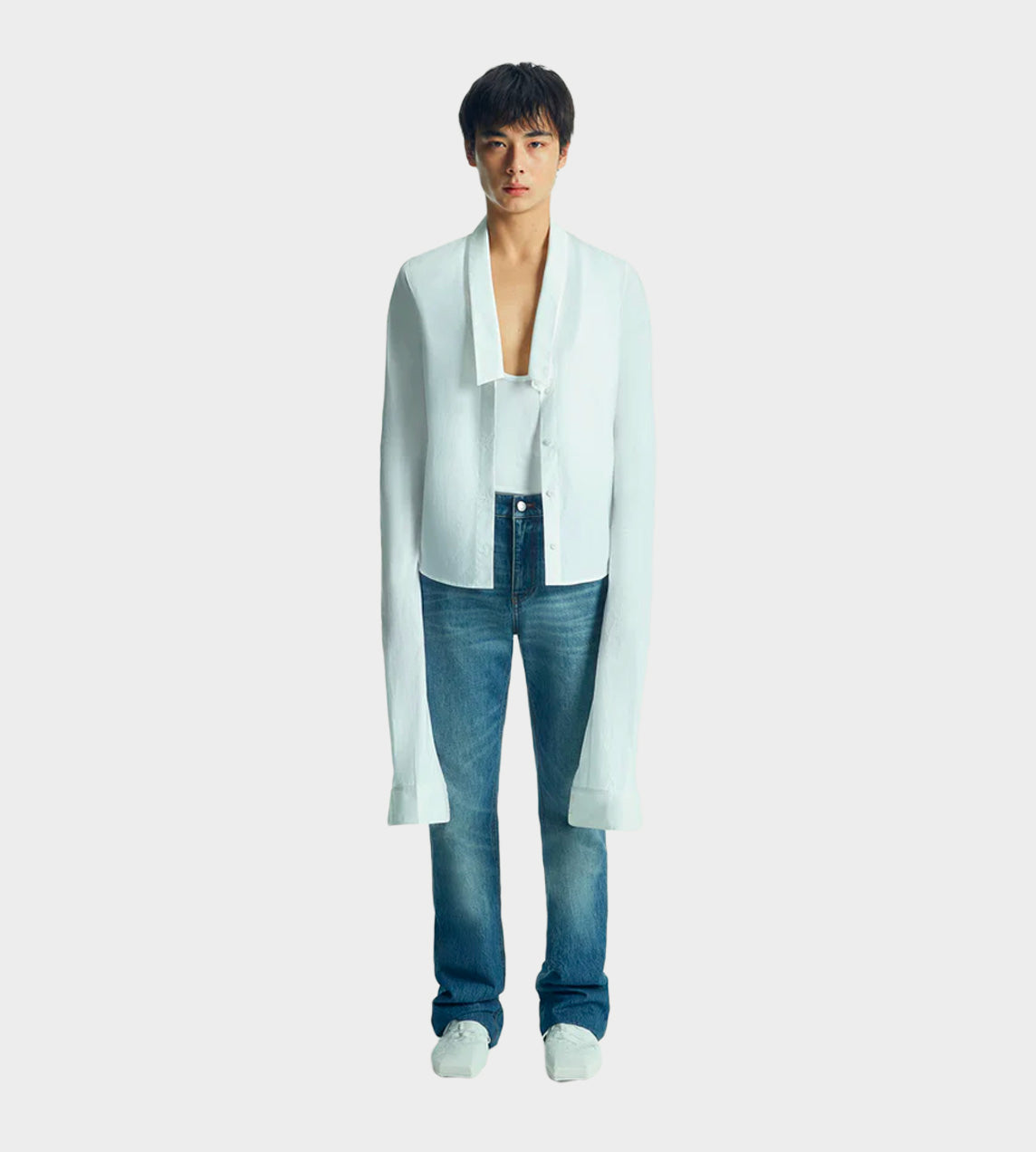 COPERNI - Open Collar Shirt White