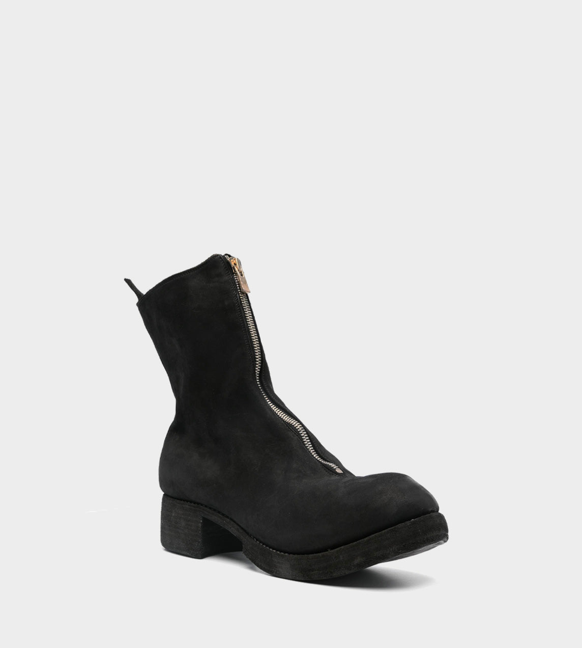 GUIDI - PL2 Front Zip Mid Boot Sand Black