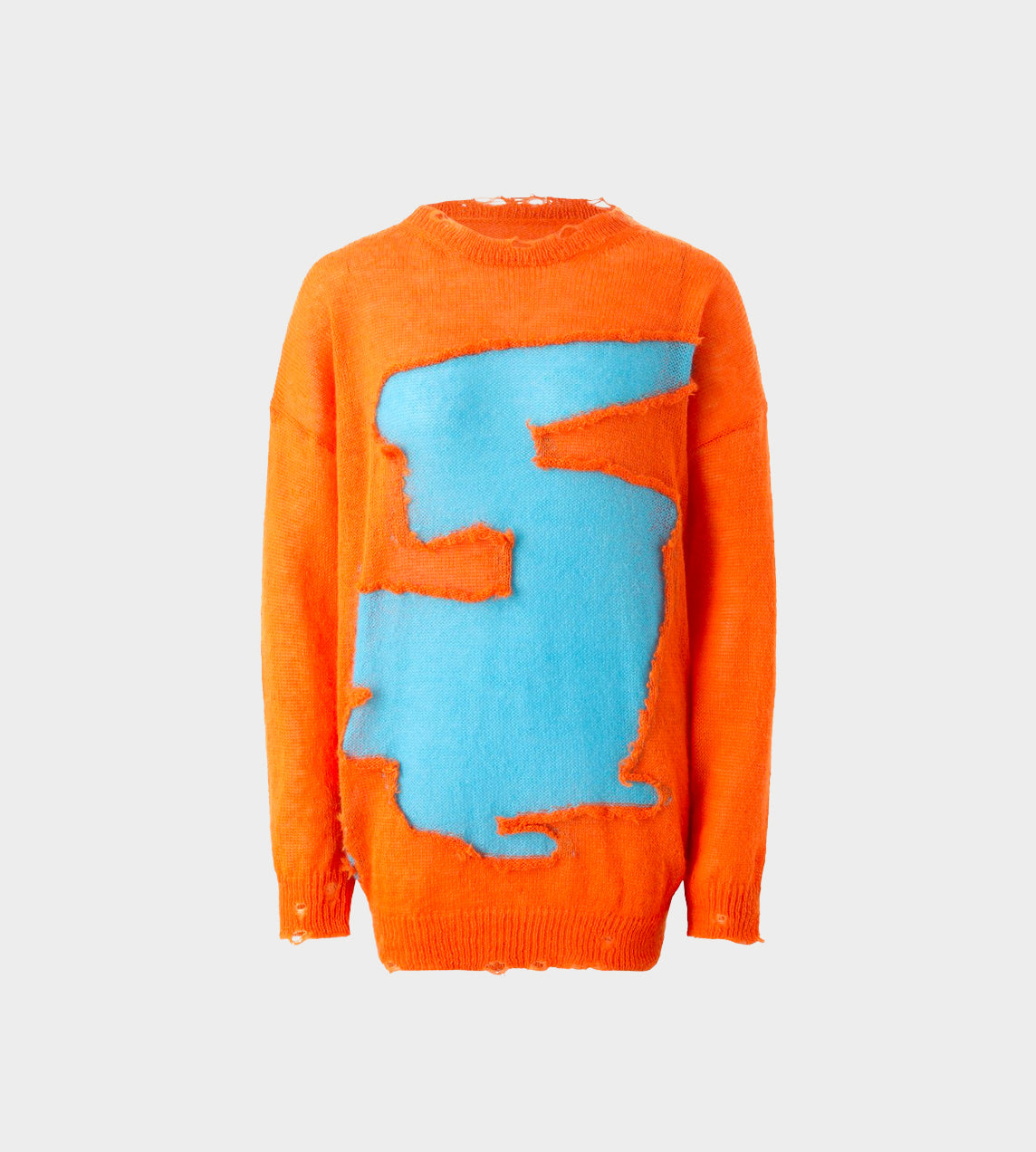 Distressed Sweater Orange