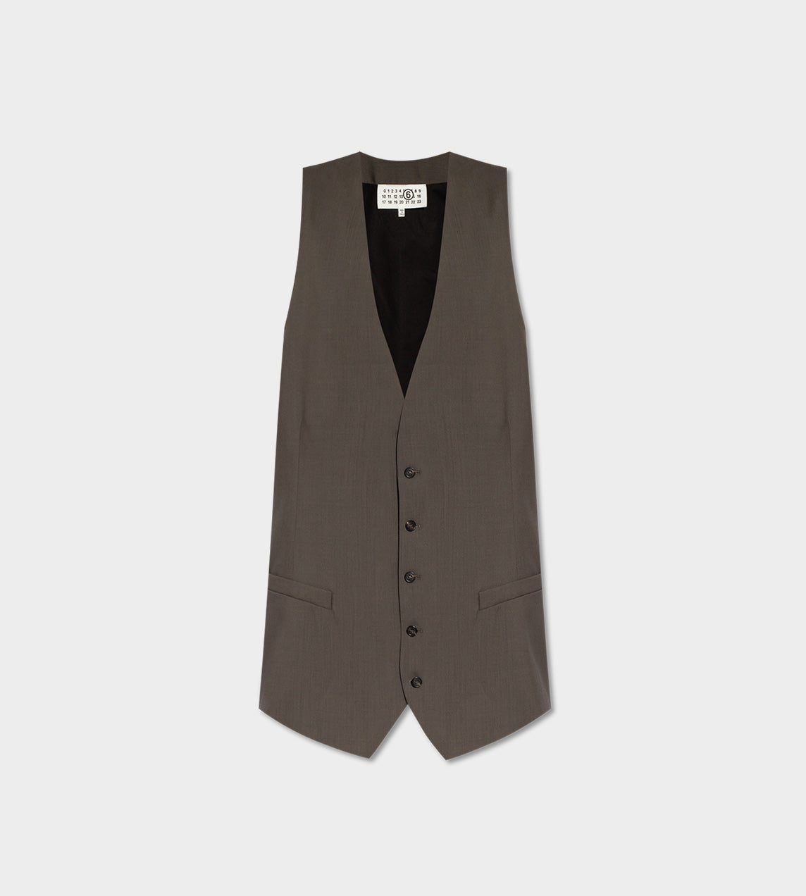 MM6 Maison Margiela - Longline Wool Waistcoat