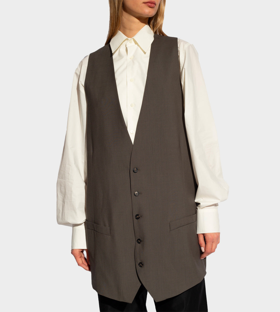 MM6 Maison Margiela - Longline Wool Waistcoat