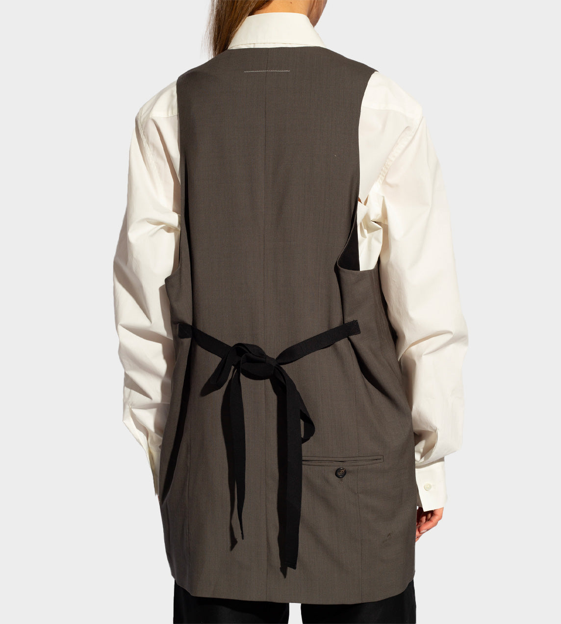 MM6 Maison Margiela - Longline Wool Waistcoat