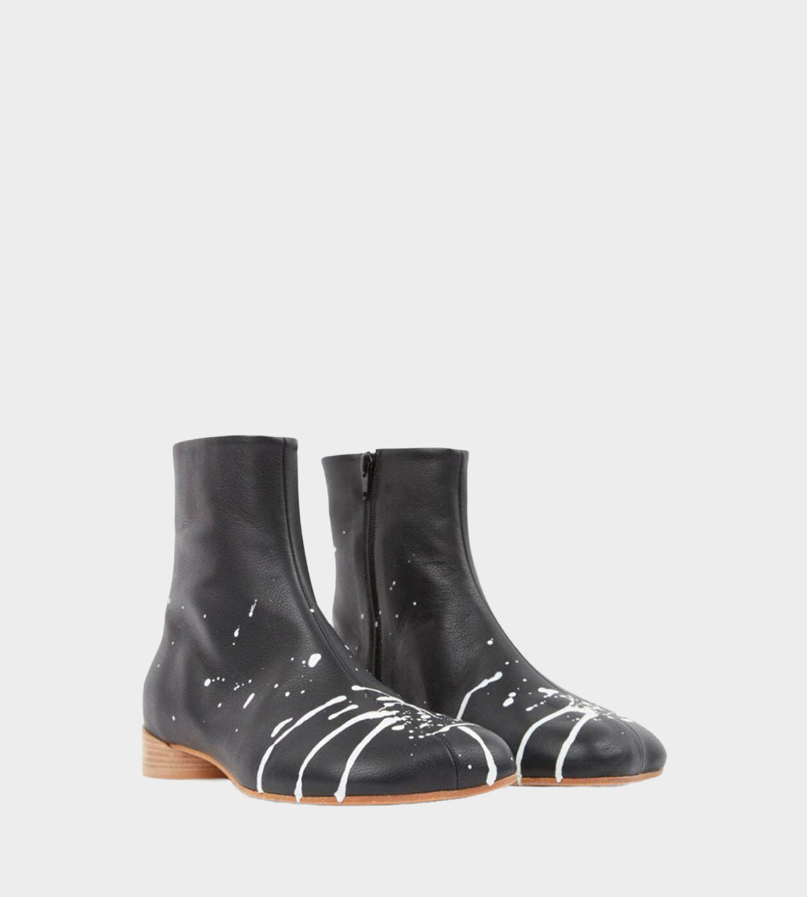 MM6 Maison Margiela - Anatomic Ankle Boot 'Blk Bright White'