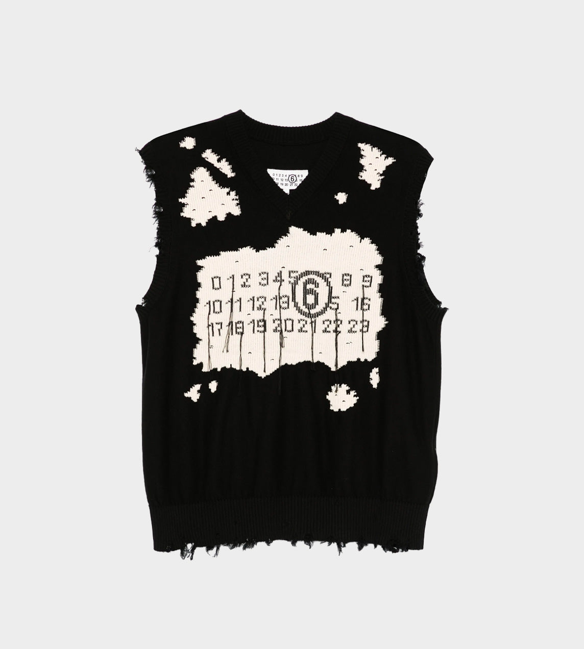 Distressed Motif Vest