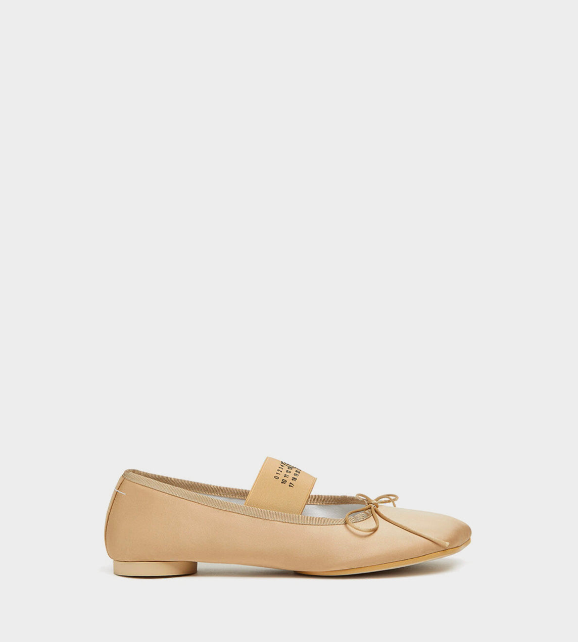 MM6 Maison Margiela - Atomic Satin Ballerina Shoes beige