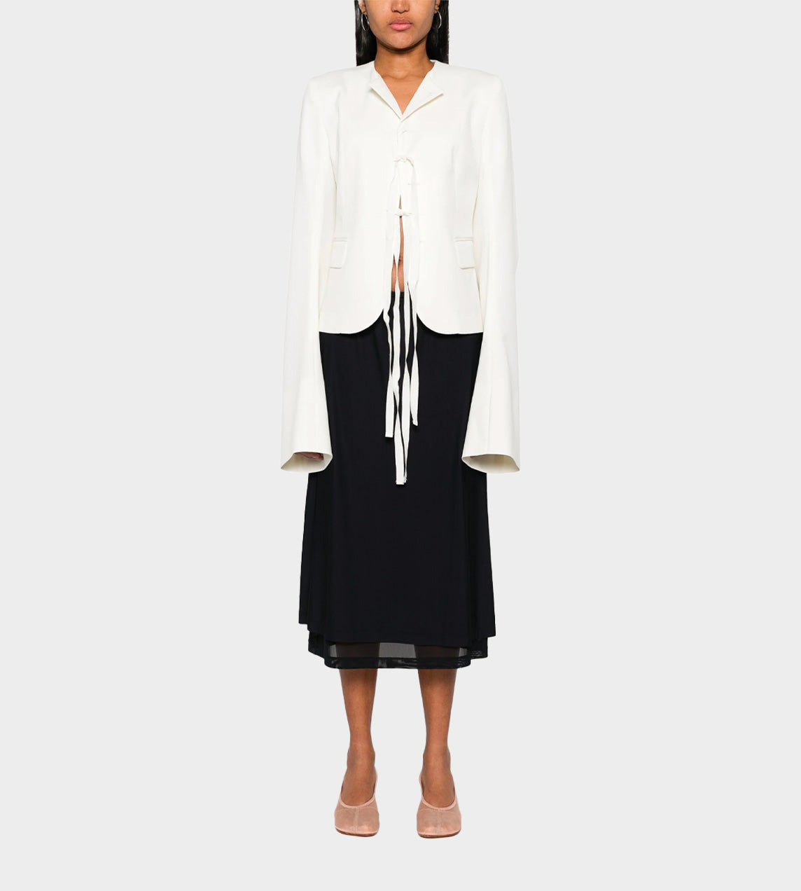 MM6 Maison Margiela - Extra-long-sleeves Twill Blazer