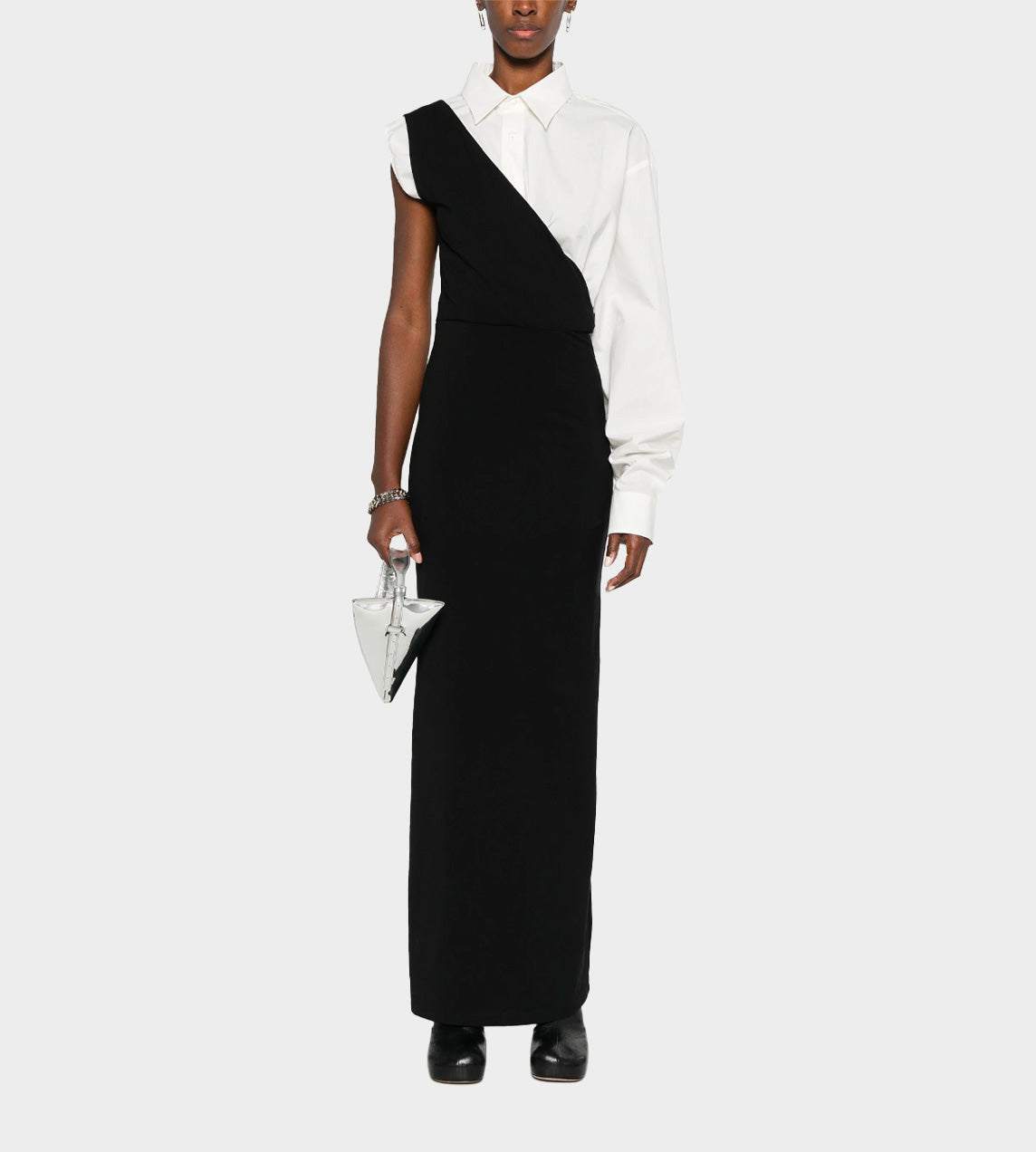 MM6 Maison Margiela - Single-sleeve Maxi Dress