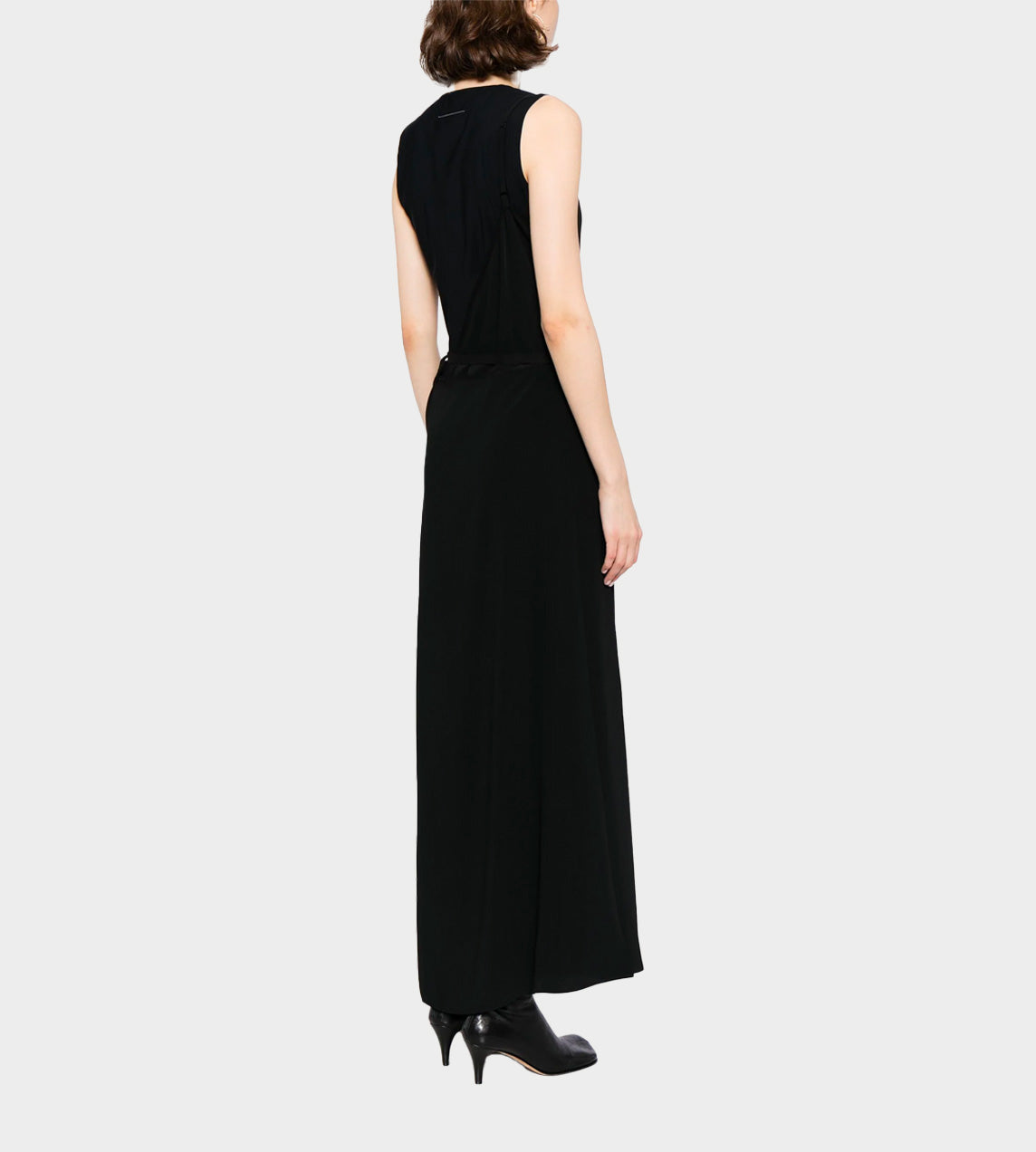 MM6 - 2 Piece Black Maxi Dress with Lace Detail