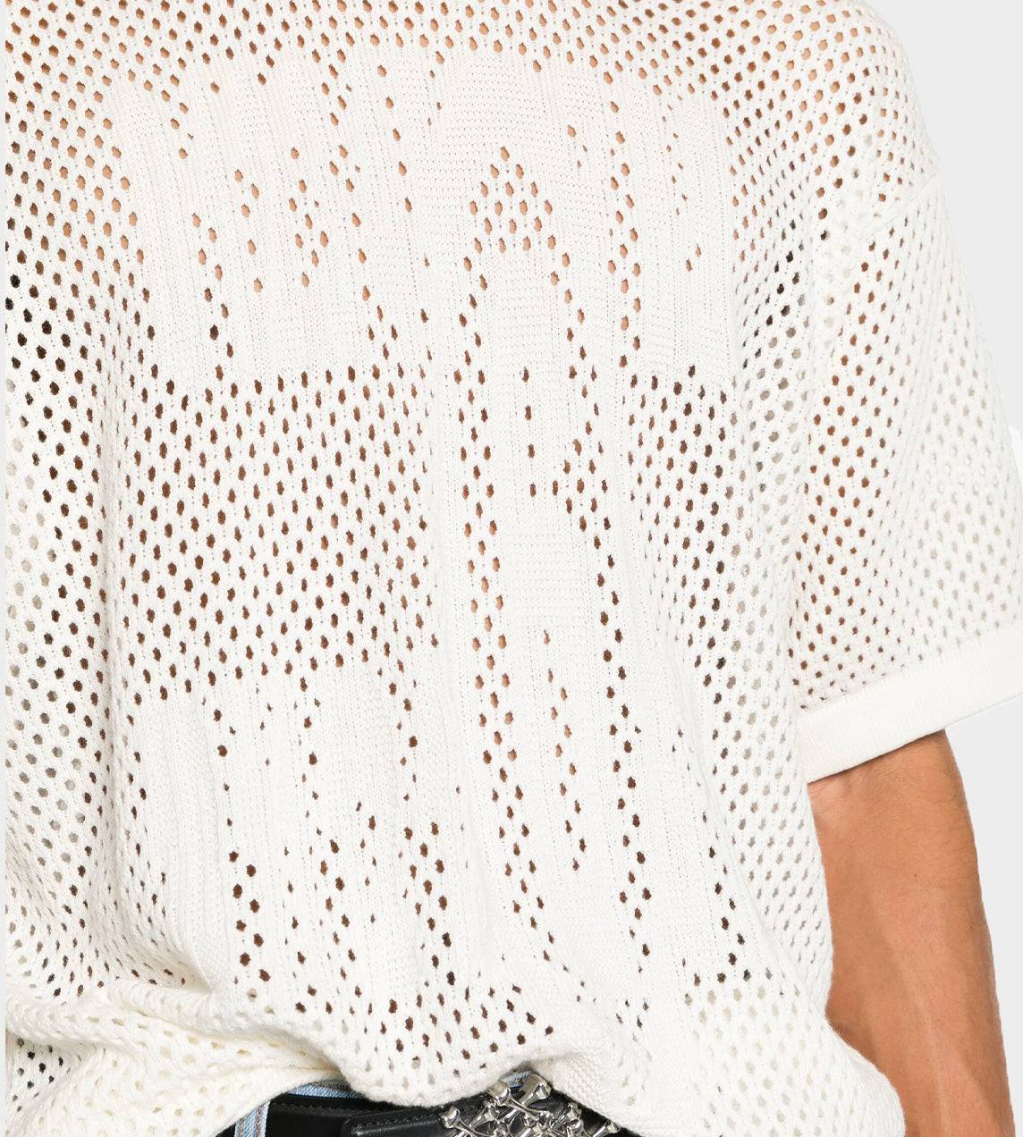 MM6 Maison Margiela - Intarsia-knit Cotton T-shirt