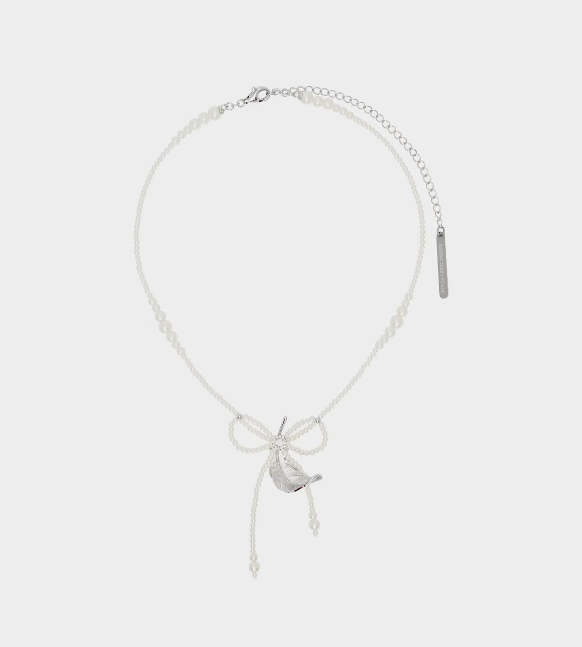 SHUSHU TONG - Pearl Tassel Feather Necklace