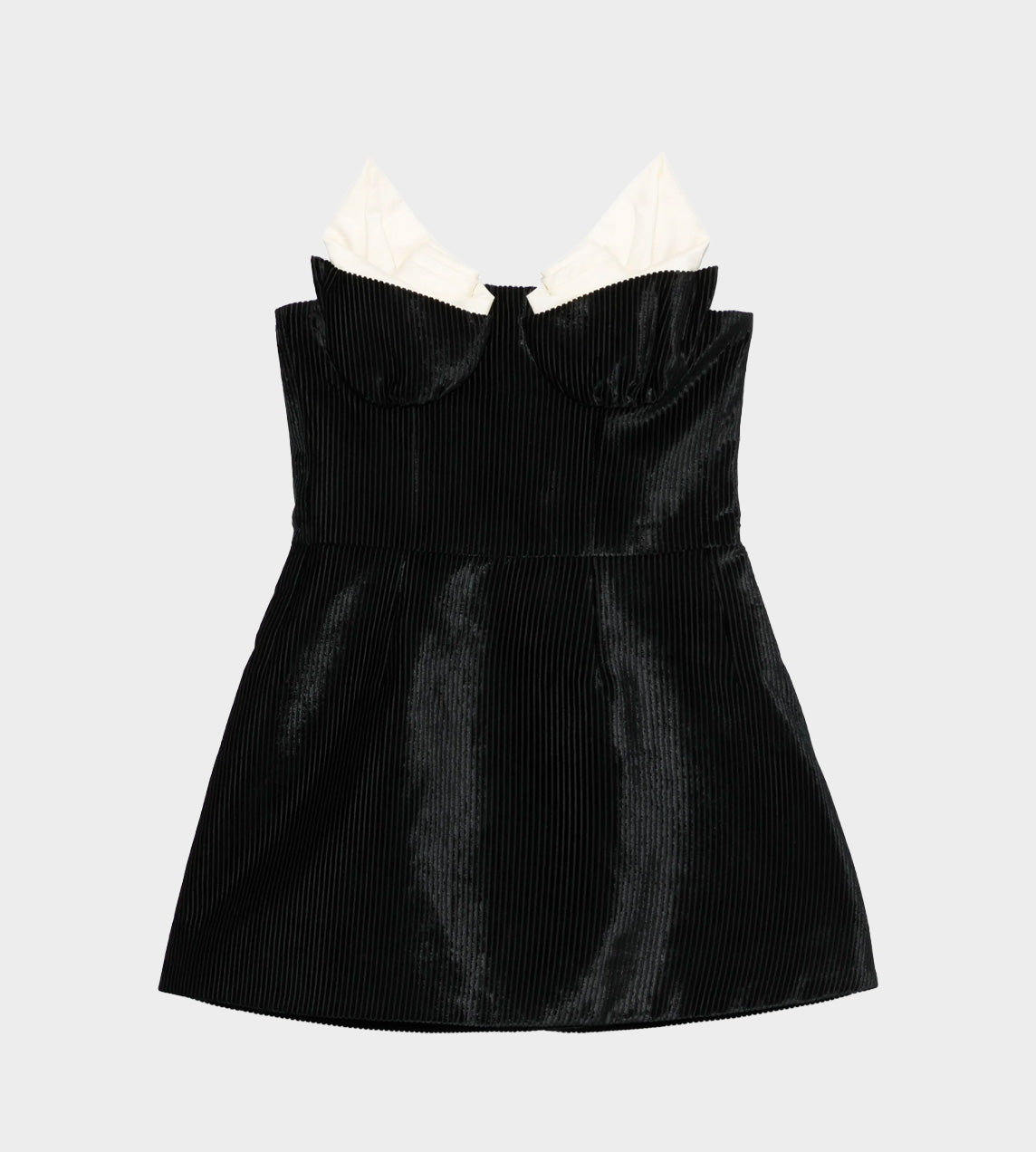 SHUSHU TONG - B&W Bustier Dress Blk