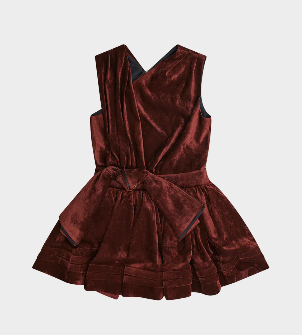 SHUSHU TONG - Tuck-edge Dress Velvet