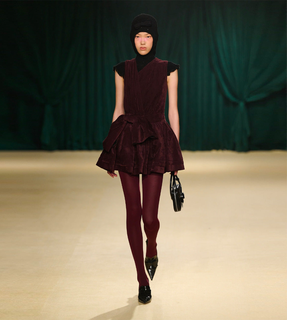 SHUSHU TONG - Tuck-edge Dress Velvet