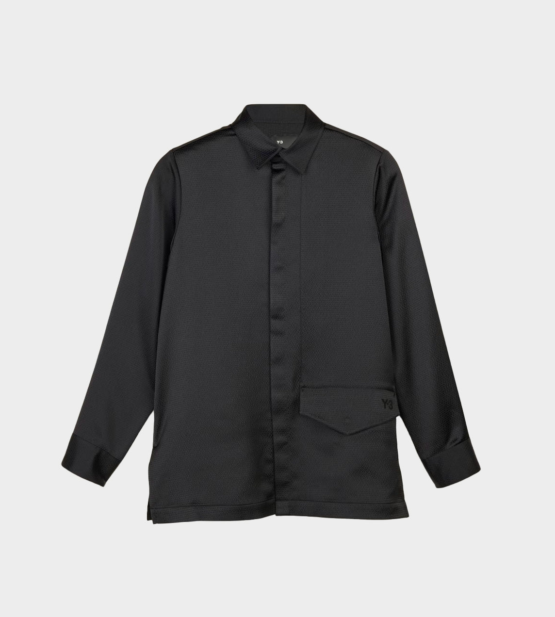 Tech Seersucker Shirt Black