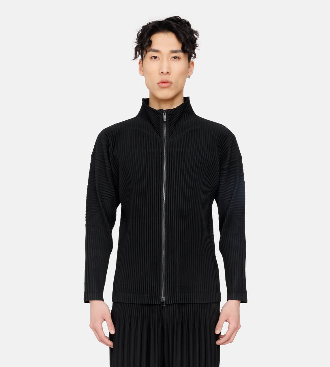 Homme Plisse Issey Miyake - Basic Zip Front Jacket Black