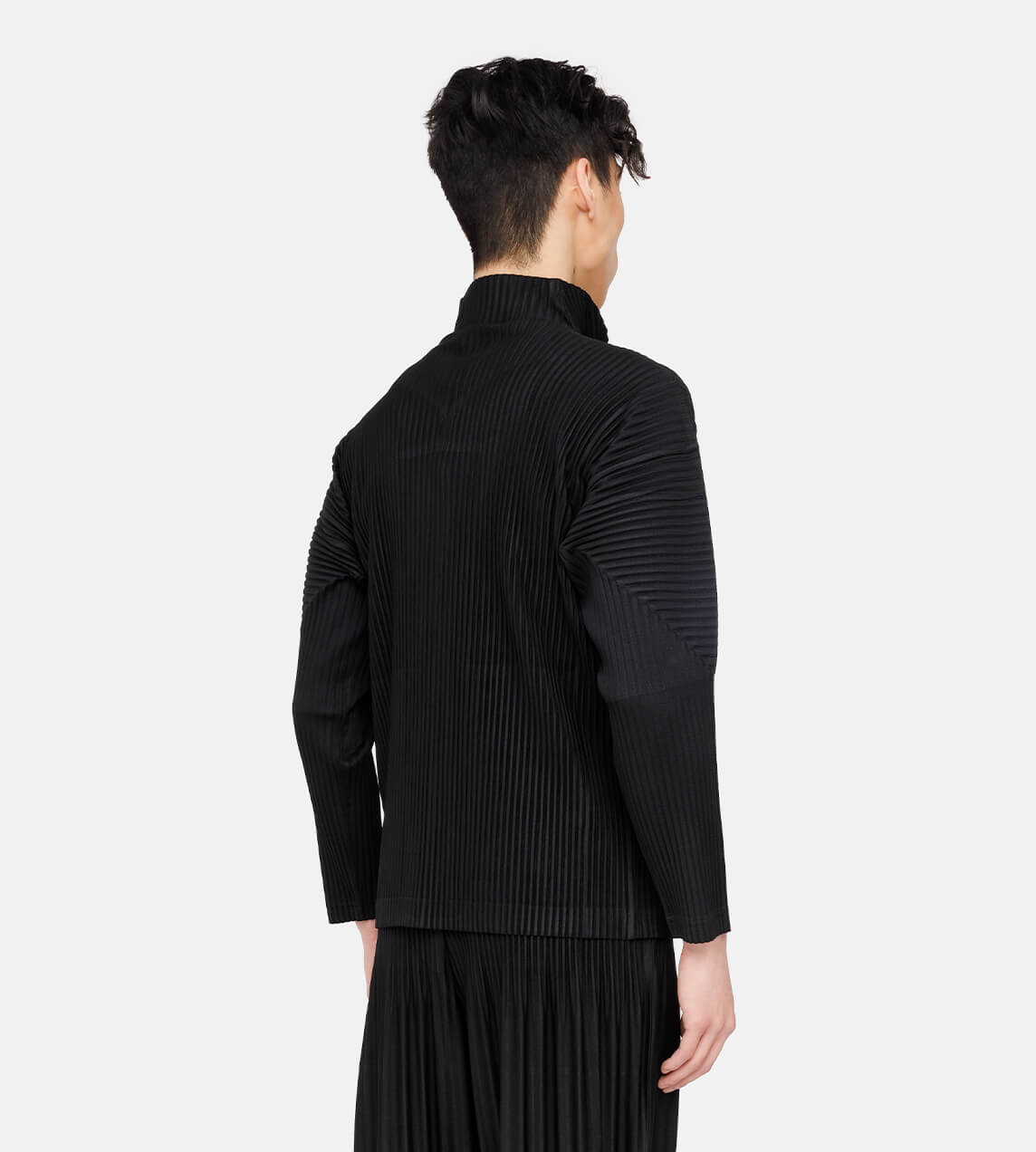 Homme Plisse Issey Miyake - Basic Zip Front Jacket Black – WDLT117