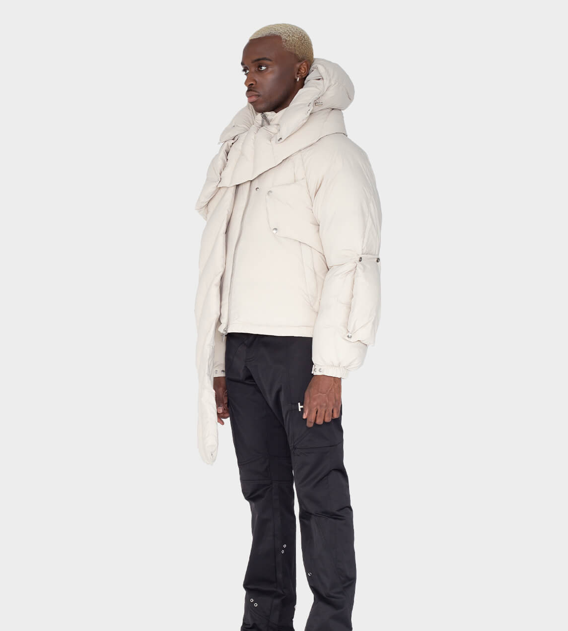 Heliot Emil - Scarf Puffer Jacket Stone