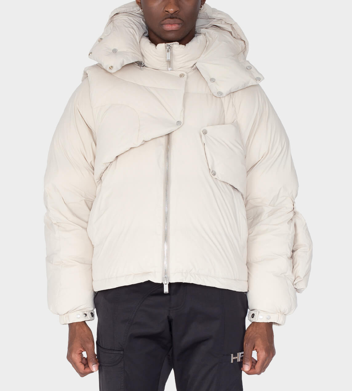 Heliot Emil - Scarf Puffer Jacket Stone