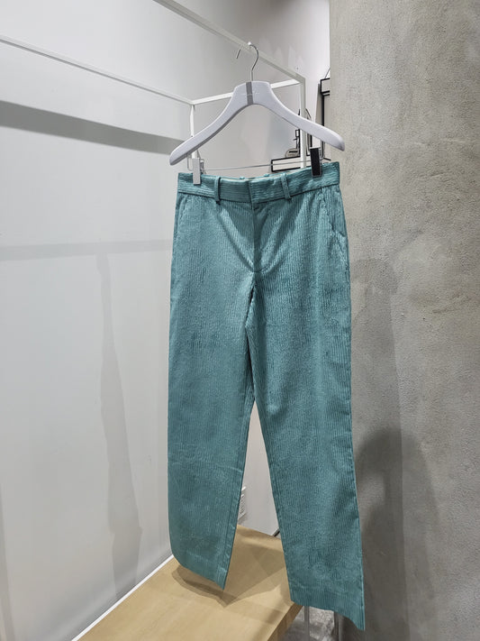 Sies Marjan - Teal Toby Pressed Corduroy Pant