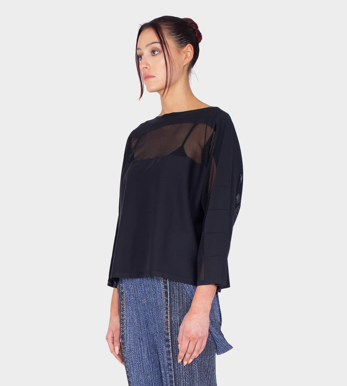 Pleats Please Issey Miyake - APOC 3/4 Sleeve A-line Top 