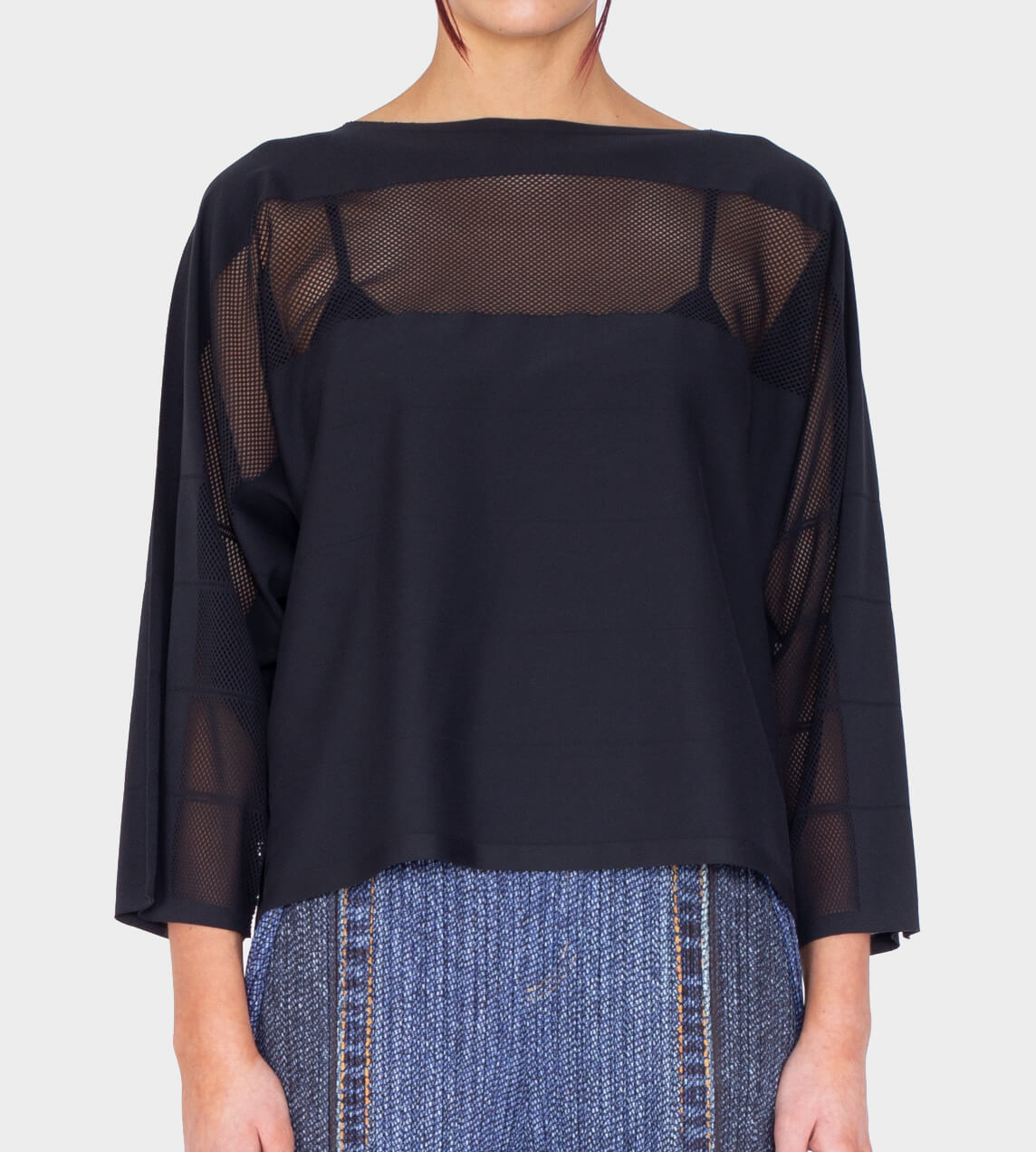 Pleats Please Issey Miyake - APOC 3/4 Sleeve A-line Top 